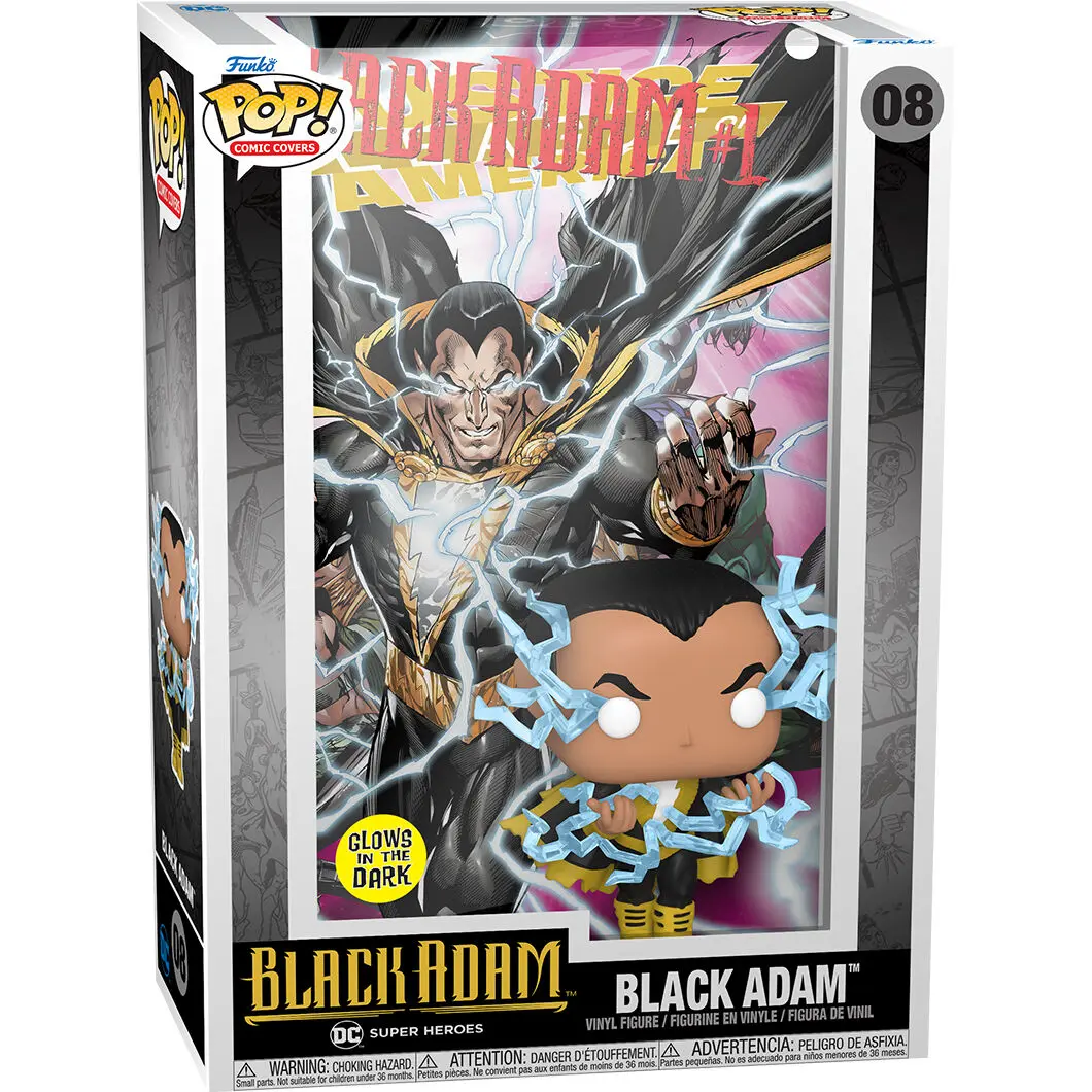 DC POP! Comic Cover vinylová figurka Black Adam (svítí ve tmě) 9 cm fotografii produktu