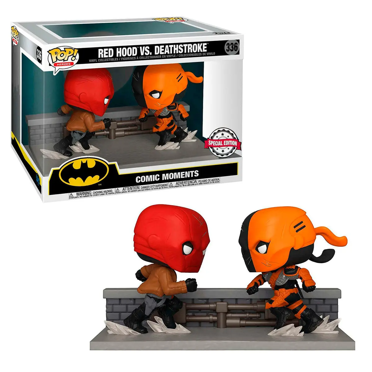 DC Comics POP Comic Moments! Vinylové figurky 2-Pack Red Hood Vs Deathstroke 9 cm fotografii produktu
