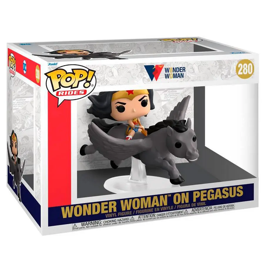 Wonder Woman POP! Rides vinylová figurka Wonder Woman 80. výročí na Pegasu 15 cm fotografii produktu