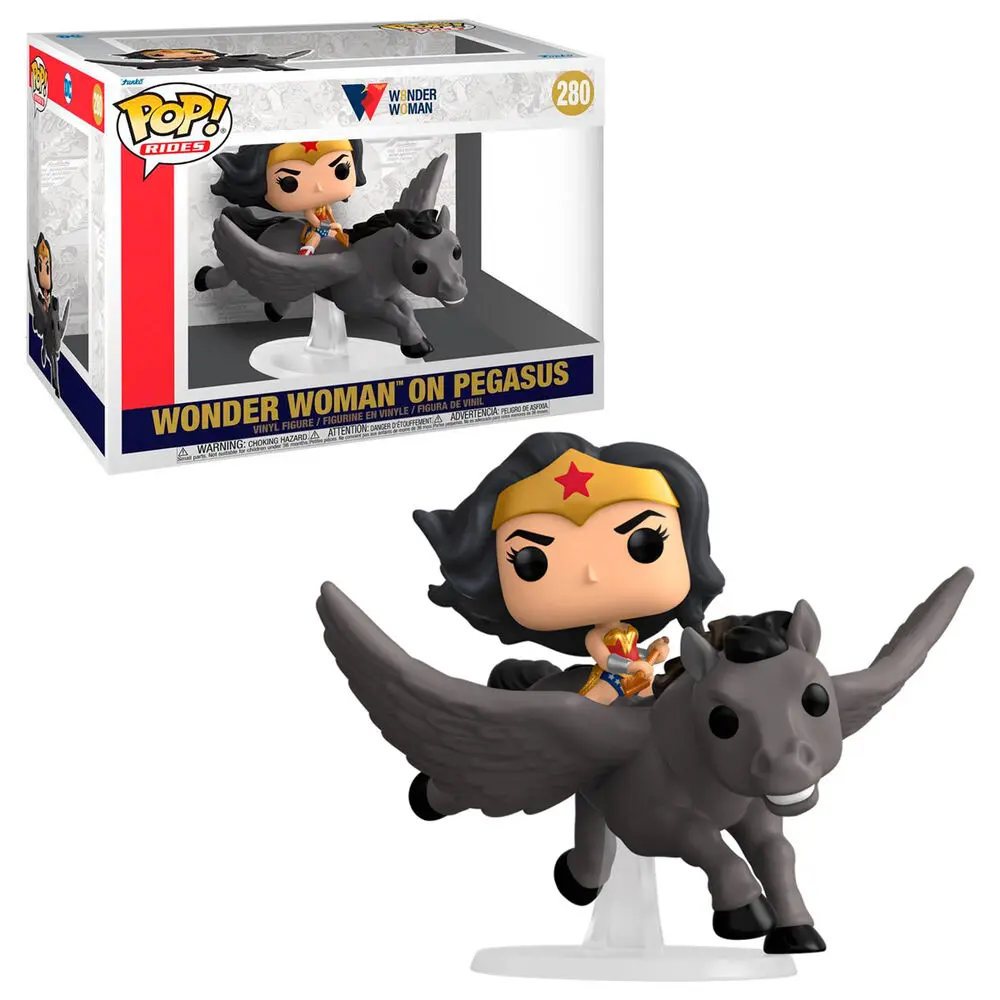 Wonder Woman POP! Rides vinylová figurka Wonder Woman 80. výročí na Pegasu 15 cm fotografii produktu