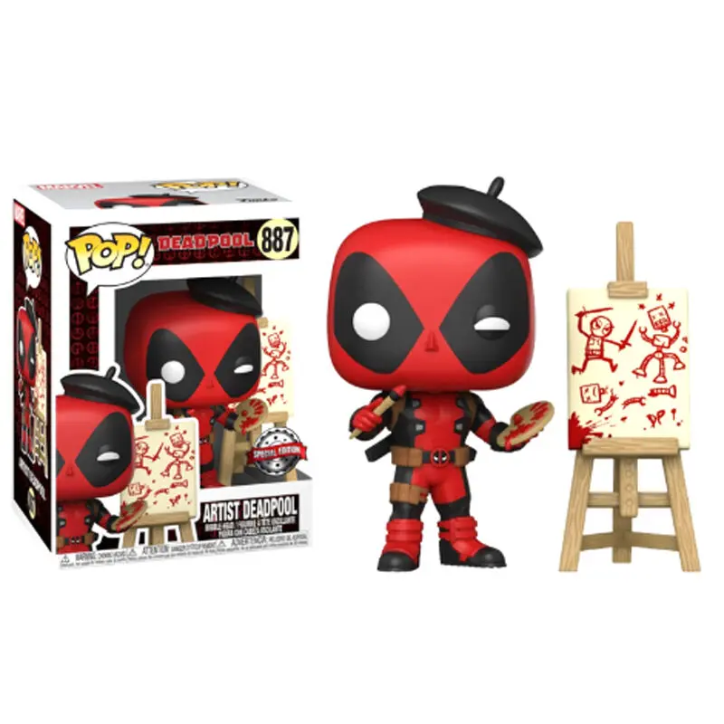 Marvel Deadpool 30. výročí POP! Vinylová figurka Artist Deadpool 9 cm fotografii produktu