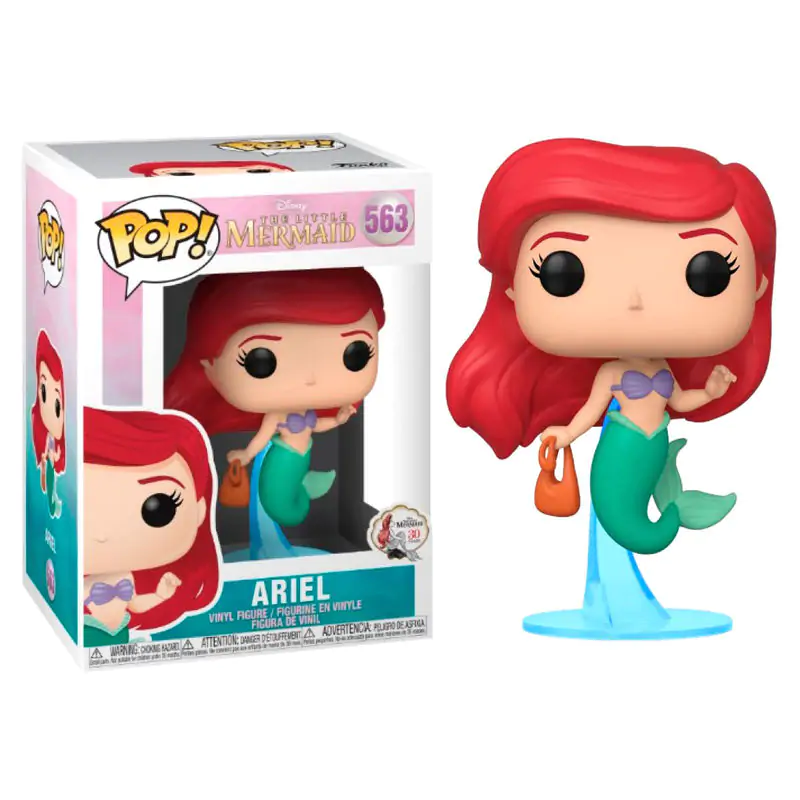 The Little Mermaid POP! Disney Vinyl Figurka Ariel s Taškou 9 cm fotografii produktu