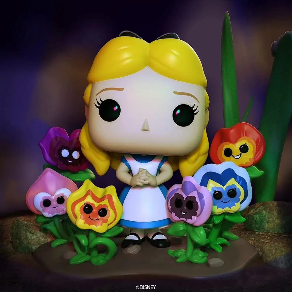 Alice in Wonderland POP! Deluxe vinylová figurka Alice s květinami 10 cm fotografii produktu