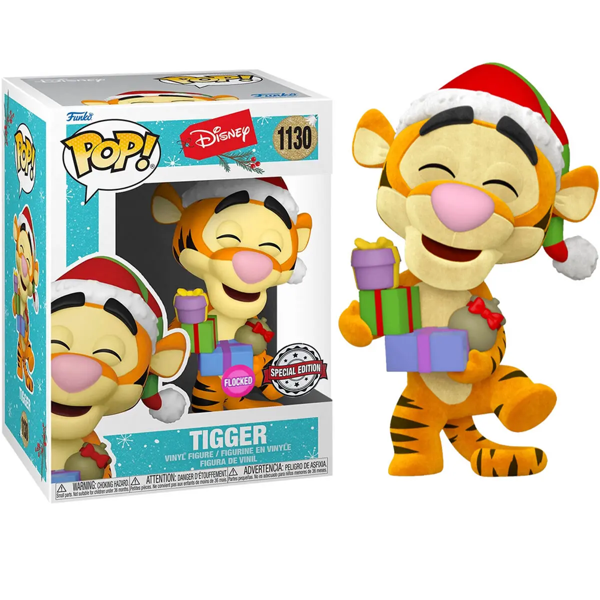 Winnie the Pooh POP! Disney Vinyl Figurka Tigger (Flocked) 9 cm fotografii produktu