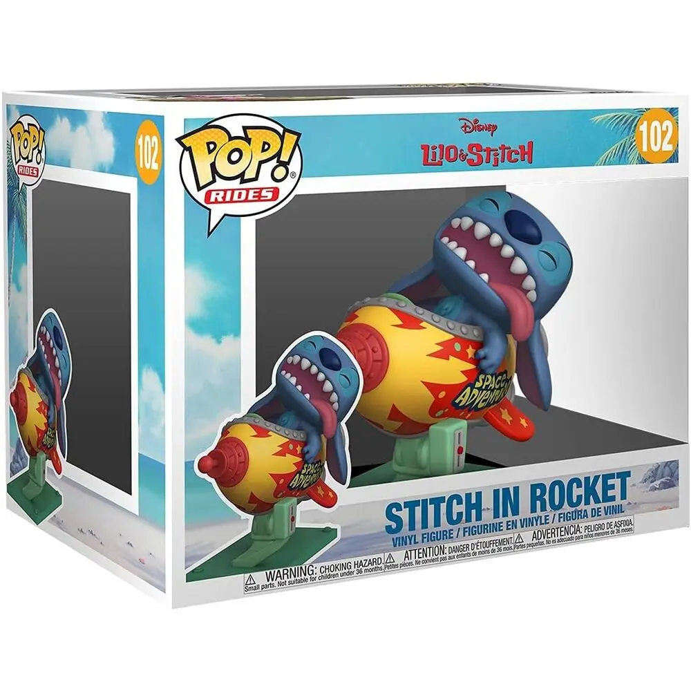 Lilo & Stitch POP! Rides vinylová figurka Stitch v raketě 15 cm fotografii produktu