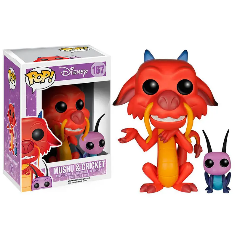Mulan POP! Disney Vinylová figurka Mushu & Cri-Kee 7 cm fotografii produktu