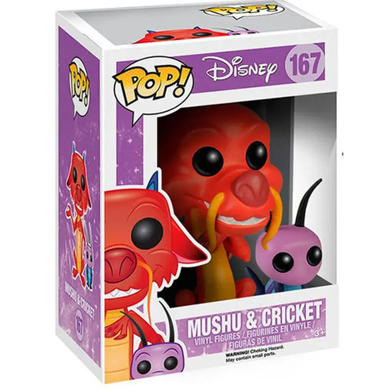 Mulan POP! Disney Vinylová figurka Mushu & Cri-Kee 7 cm fotografii produktu