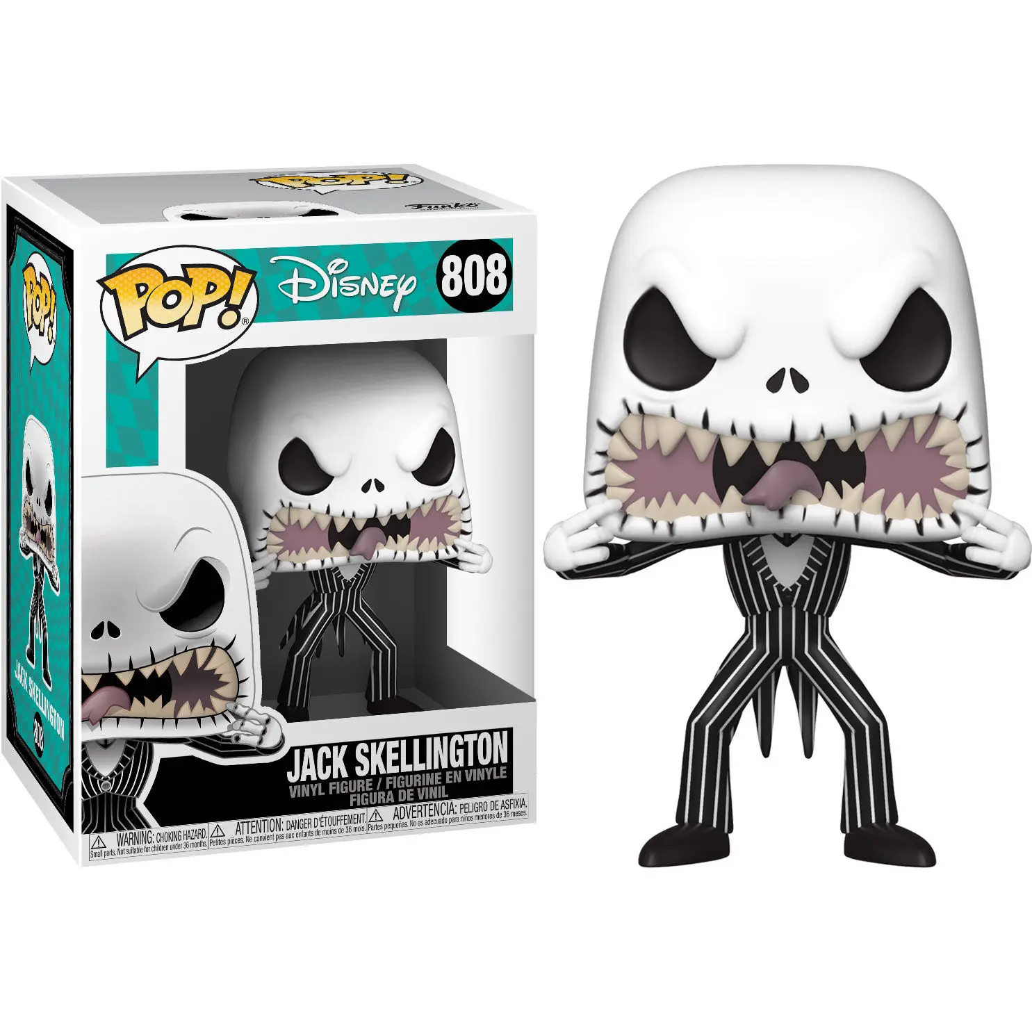 Nightmare before Christmas POP! Disney Vinyl Figurka Jack (Scary Face) 9 cm fotografii produktu