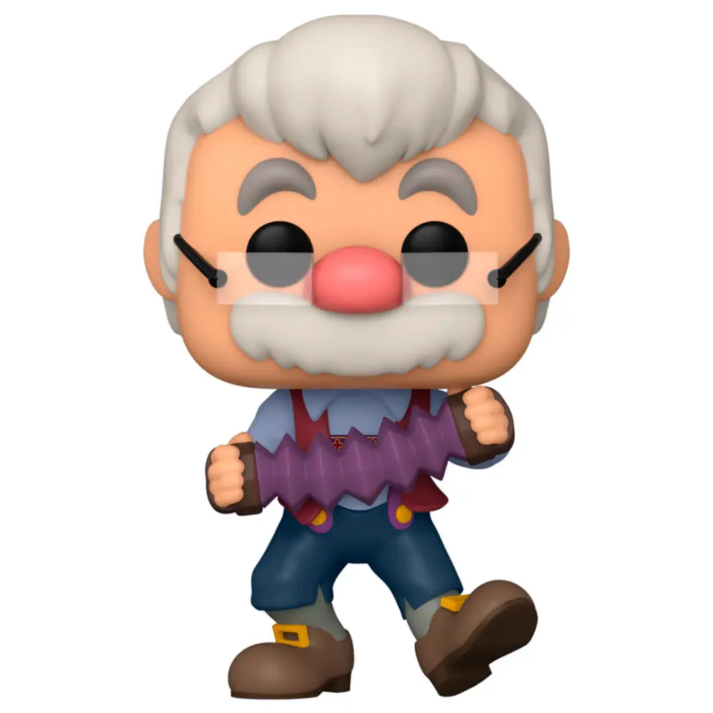 Pinocchio 80th Anniversary POP! Disney Vinylová figurka Geppetto s Akordeonem 9 cm fotografii produktu