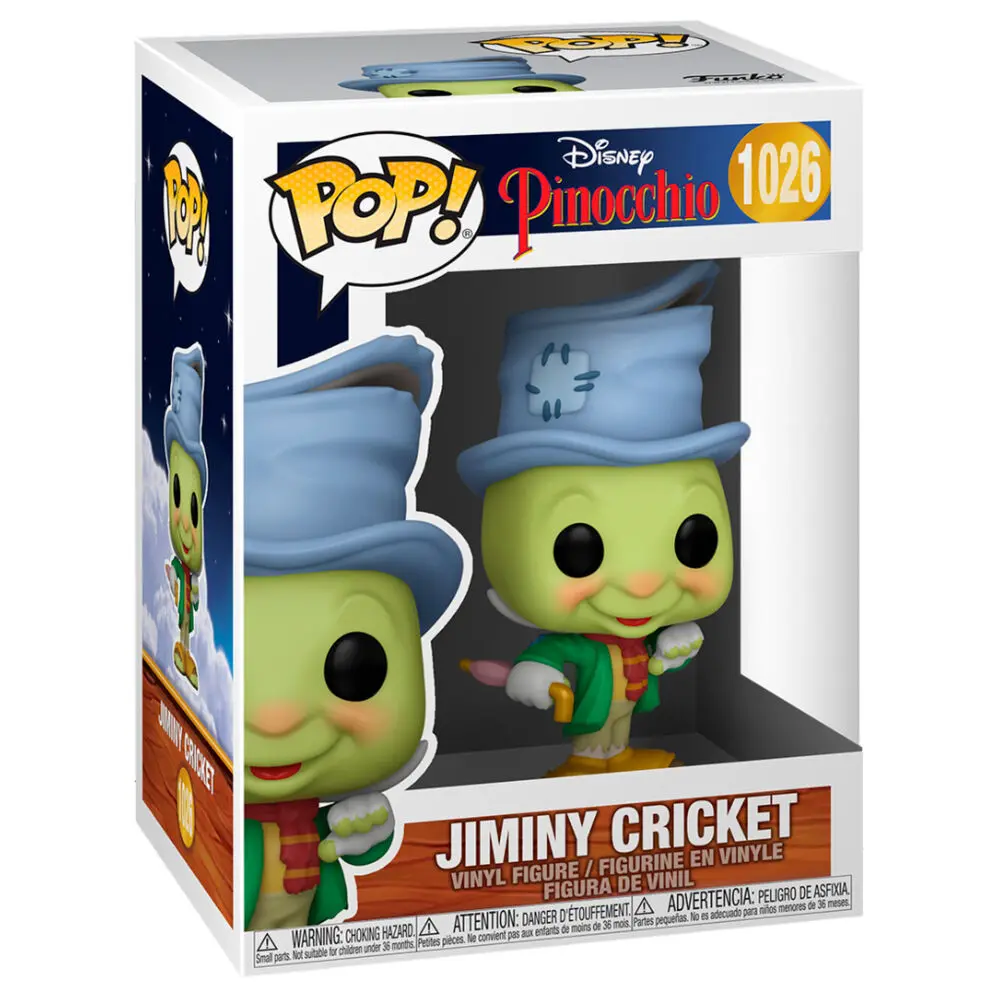 Pinocchio 80. výročí POP! Disney vinylová figurka Street Jiminy 9 cm fotografii produktu