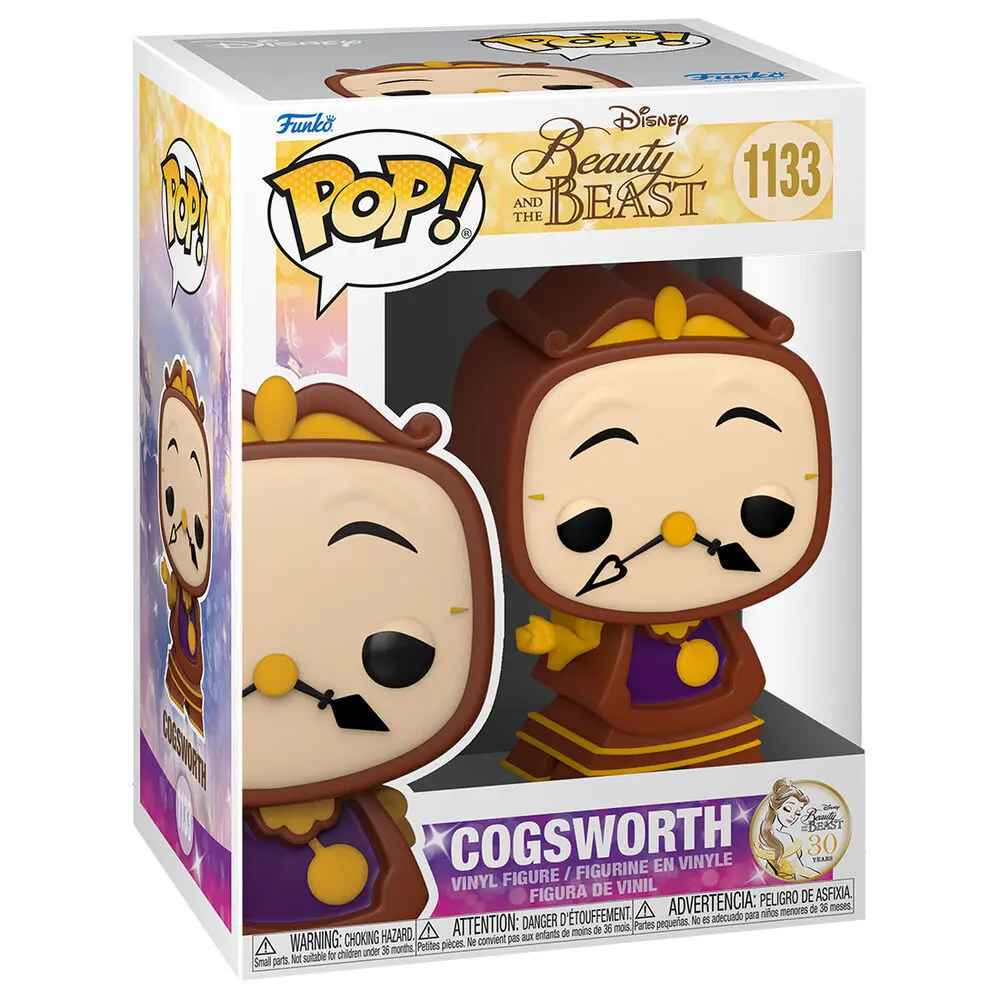 Beauty and the Beast POP! Movies vinylová figurka Cogsworth 9 cm fotografii produktu