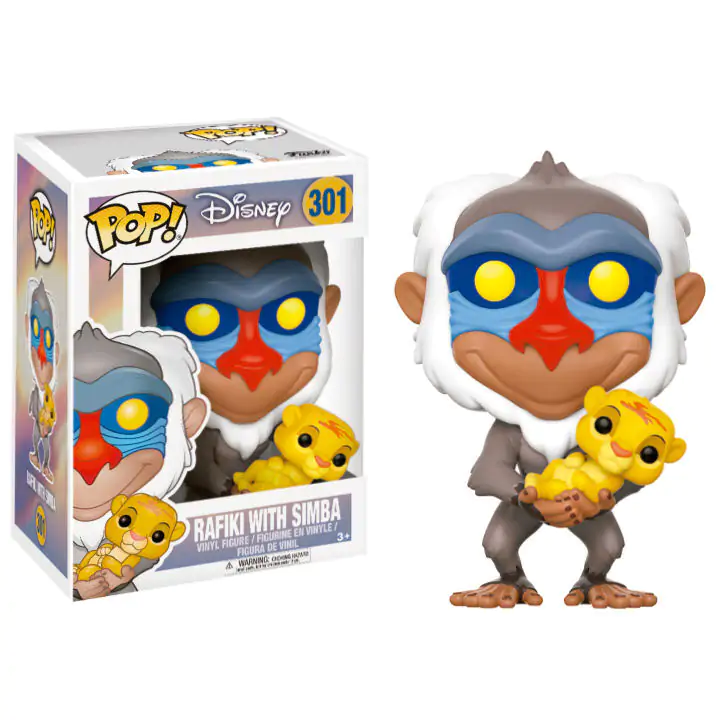 The Lion King POP! Disney Vinyl Figurka Rafiki & Simba 9 cm fotografii produktu