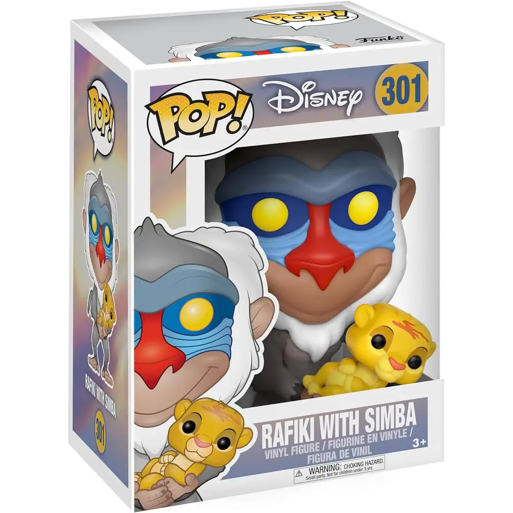 The Lion King POP! Disney Vinyl Figurka Rafiki & Simba 9 cm fotografii produktu