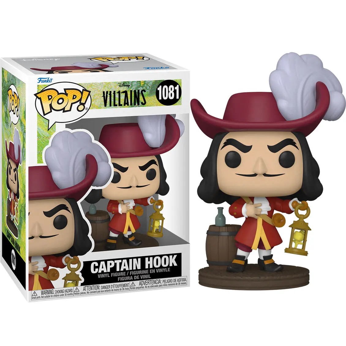 Disney: Villains POP! Disney vinylová figurka Captain Hook 9 cm fotografii produktu