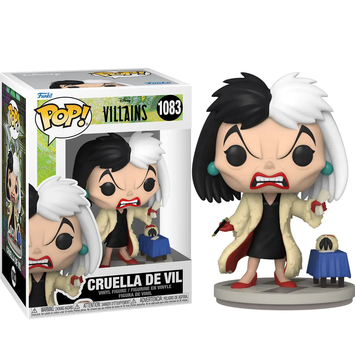 Disney: Villains POP! Disney vinylová figurka Cruella de Vil 9 cm fotografii produktu