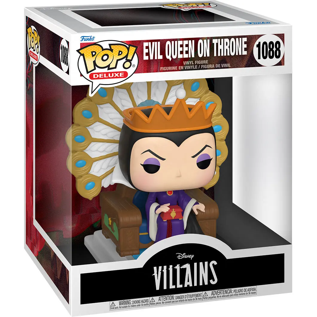 Disney POP! Deluxe Villains vinylová figurka Zlá královna na trůnu 9 cm fotografii produktu