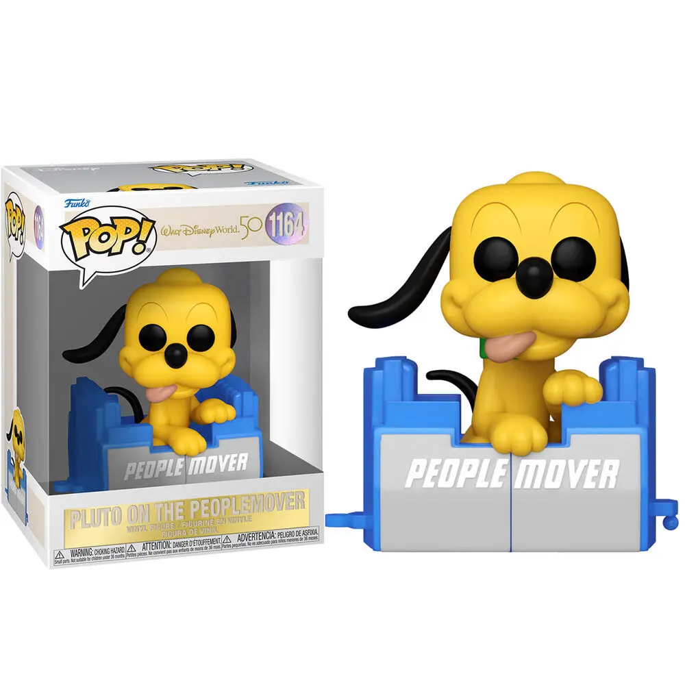 Walt Disney Word 50th Anniversary POP! Disney vinylová figurka People Mover Pluto s balónkem 9 cm fotografii produktu