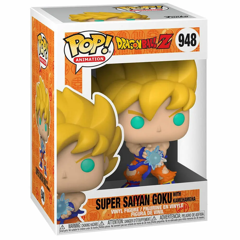 Dragon Ball Z POP! Animation Vinylová figurka SS Goku s Kamehameha Wave 9 cm fotografii produktu