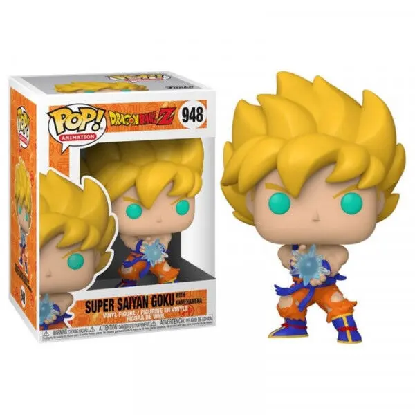Dragon Ball Z POP! Animation Vinylová figurka SS Goku s Kamehameha Wave 9 cm fotografii produktu
