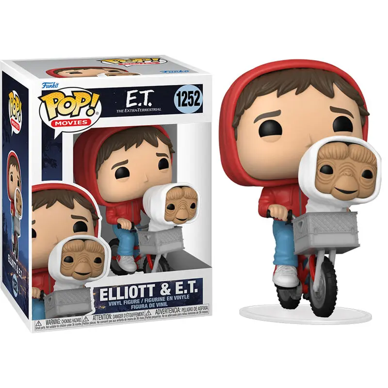 E.T. the Extra-Terrestrial POP! vinylová figurka Elliot s ET v košíku na kole 9 cm fotografii produktu