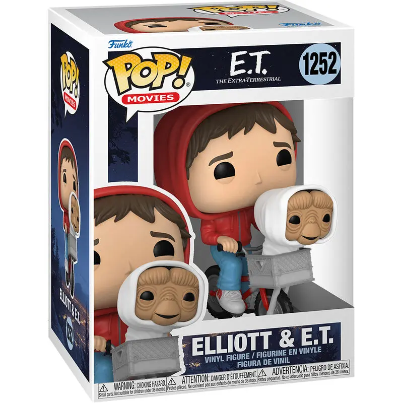 E.T. the Extra-Terrestrial POP! vinylová figurka Elliot s ET v košíku na kole 9 cm fotografii produktu