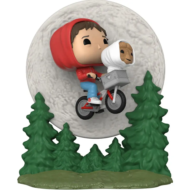 E.T. the Extra-Terrestrial POP! Moment Vinyl Figure Elliot and ET Flying (GITD) 9 cm vinylová figurka fotografii produktu