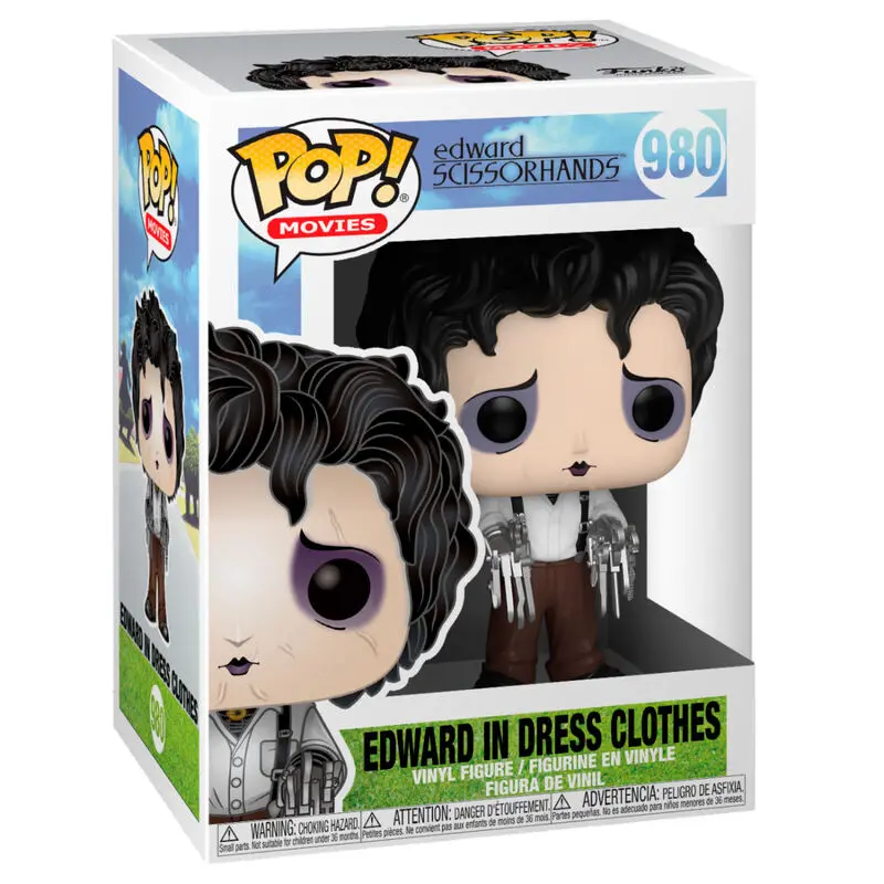 Edward Scissorhands POP! Movies vinylová figurka Edward v oblečení 9 cm [POŠKOZENÝ OBAL] fotografii produktu