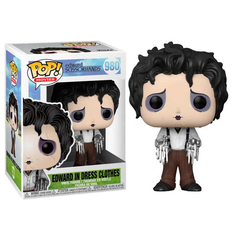 Edward Scissorhands POP! Movies vinylová figurka Edward v oblečení 9 cm [POŠKOZENÝ OBAL] fotografii produktu