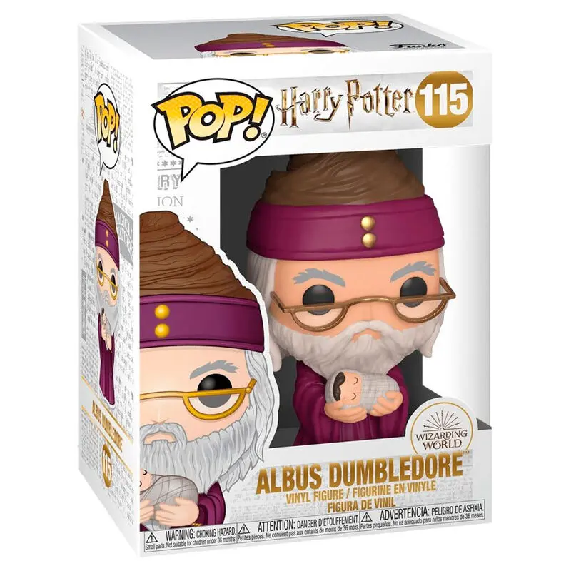 Harry Potter POP! Movies Vinylová figurka Brumbál s malým Harrym 9 cm fotografii produktu