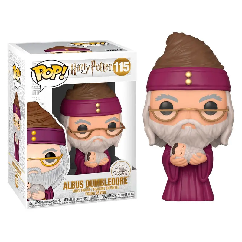 Harry Potter POP! Movies Vinylová figurka Brumbál s malým Harrym 9 cm fotografii produktu