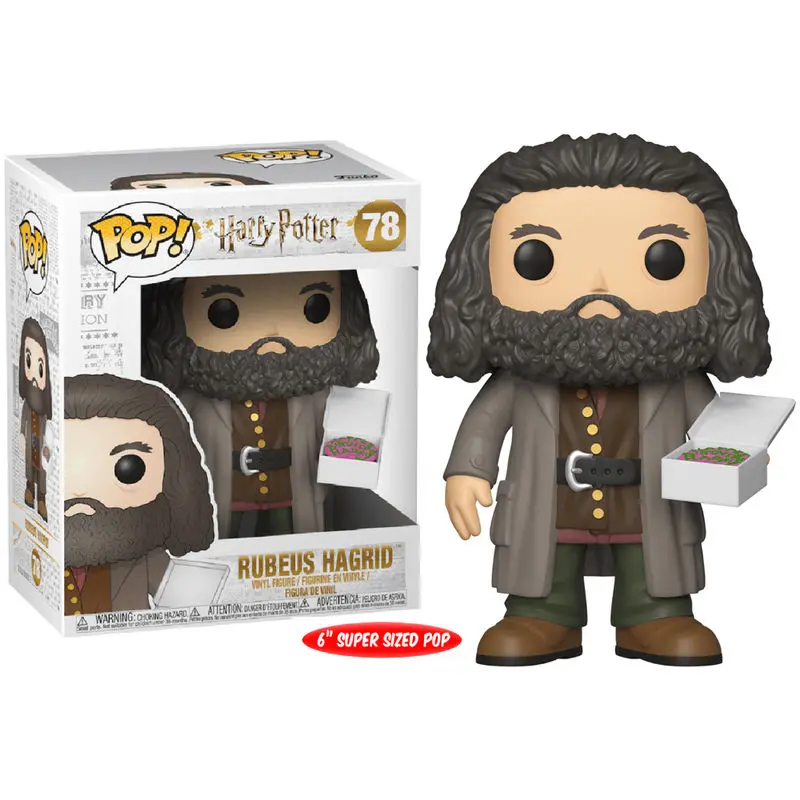 Harry Potter Super Sized POP! Movies Vinyl Figure Hagrid s dortem 14 cm figurka fotografii produktu