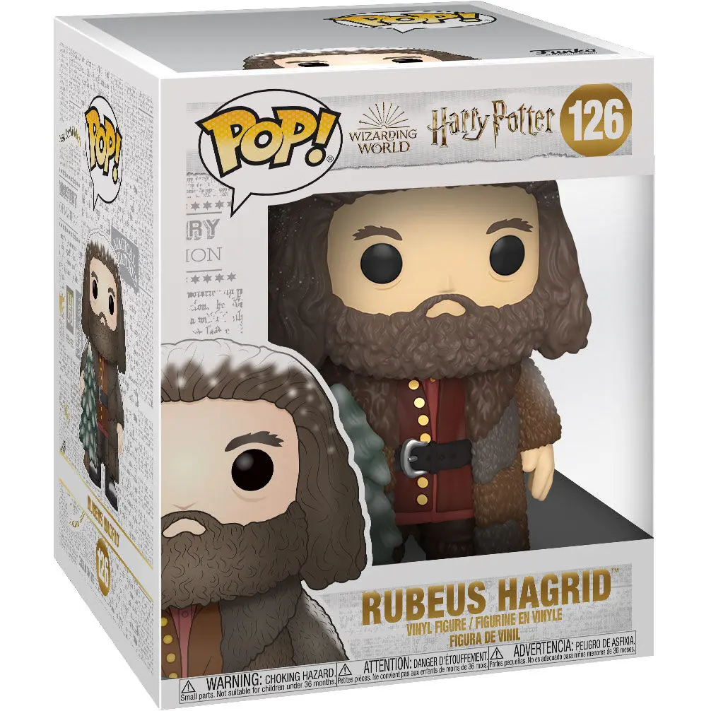 Harry Potter Super Sized POP! Vinylová Figurka Holiday Rubeus Hagrid 15 cm fotografii produktu
