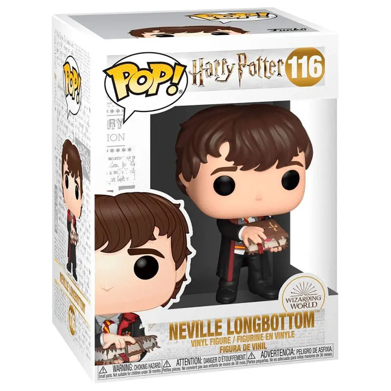 Harry Potter POP! Movies vinylová figurka Neville s Monster Book 9 cm fotografii produktu