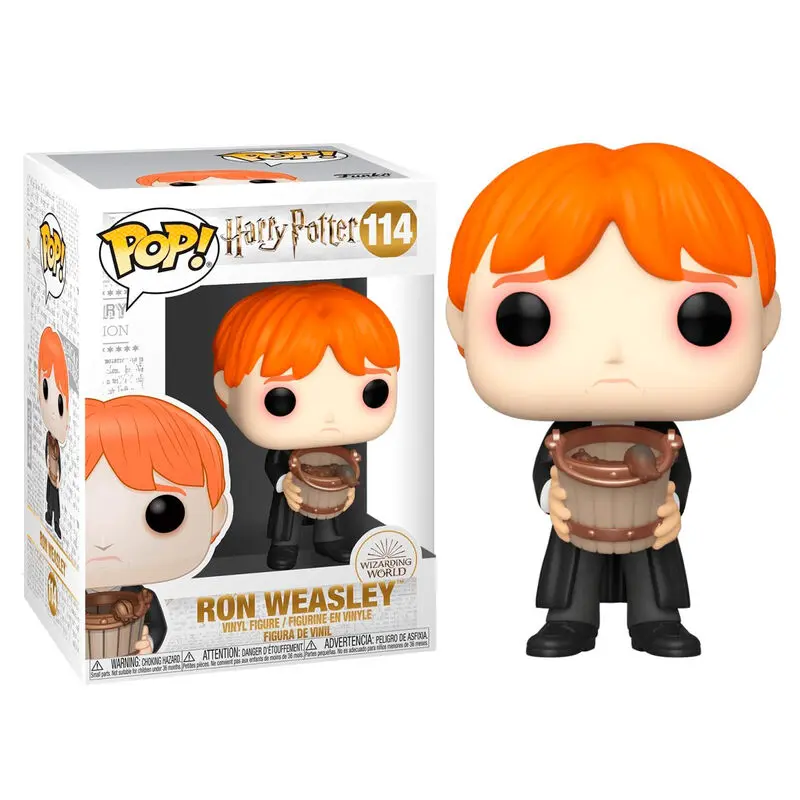 Harry Potter POP! Movies Vinyl Figurka Ron Zvracení Slimáků s Kbelíkem 9 cm fotografii produktu