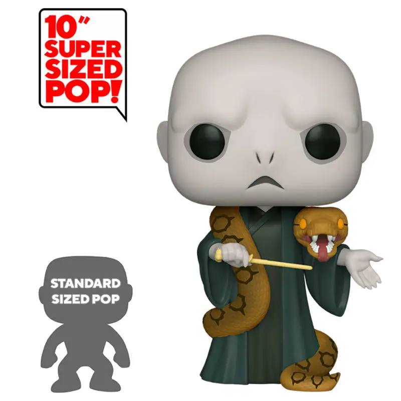 Harry Potter Super Sized POP! Movies vinylová figurka Voldemort w/Nagini 25 cm fotografii produktu