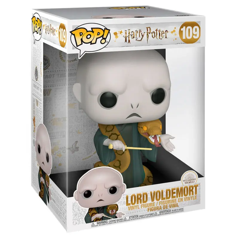 Harry Potter Super Sized POP! Movies vinylová figurka Voldemort w/Nagini 25 cm fotografii produktu