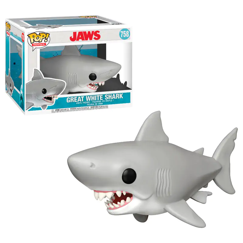 Jaws Oversized POP! Movies Vinylová figurka Jaws 15 cm fotografii produktu