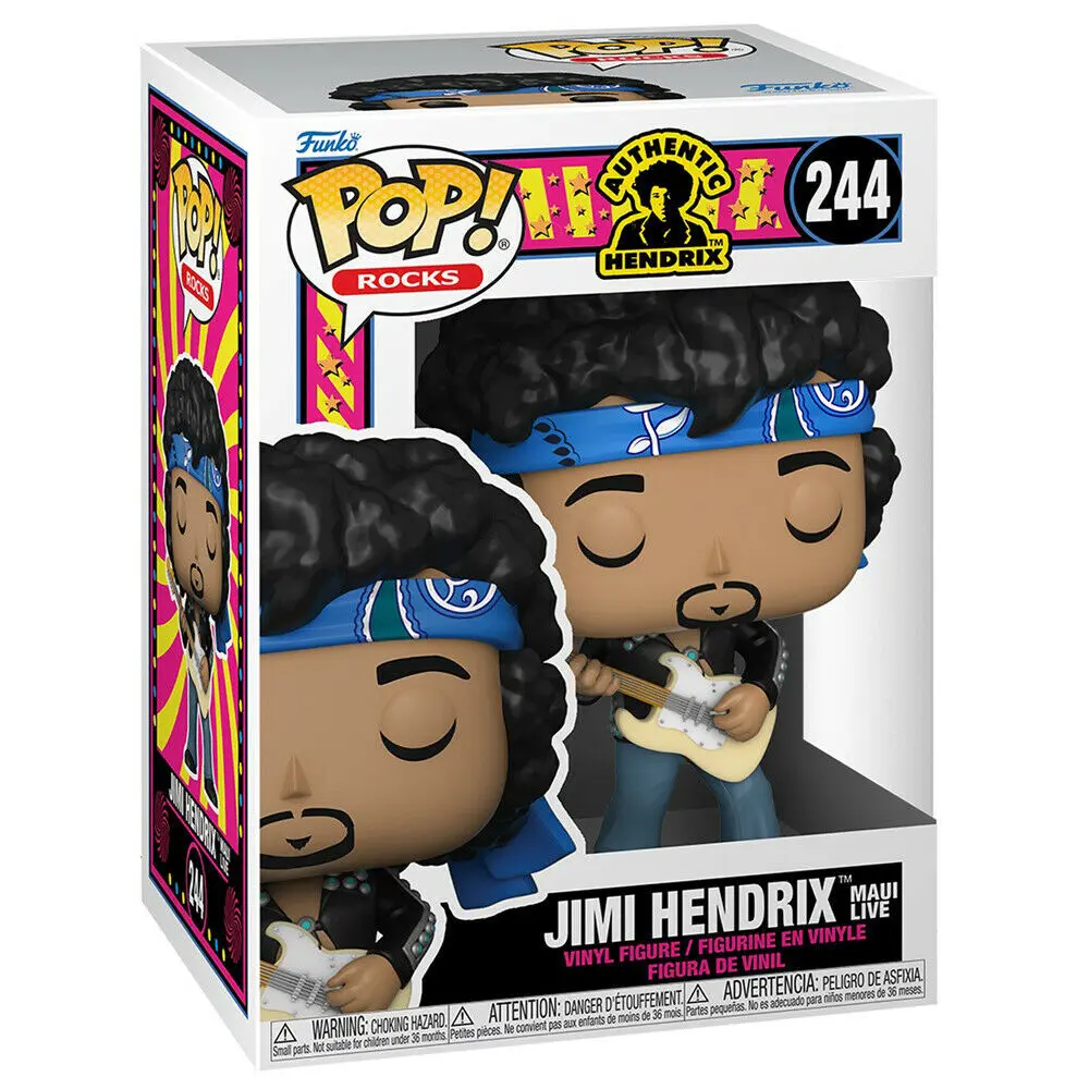 Jimi Hendrix POP! Rocks vinylová figurka Jimi Hendrix (Live in Maui Jacket) 9 cm fotografii produktu