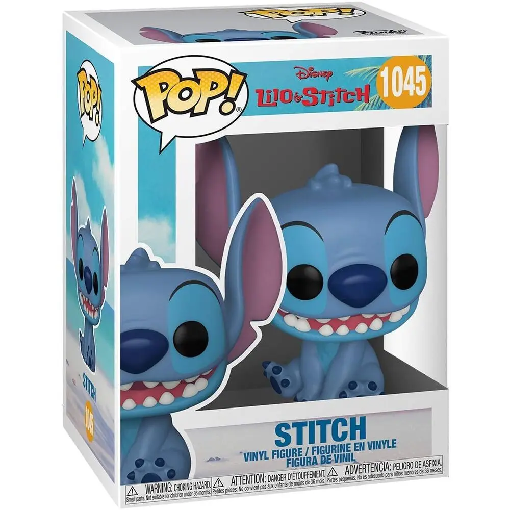 Lilo & Stitch POP! Disney vinylová figurka usmívající se sedící Stitch 9 cm fotografii produktu