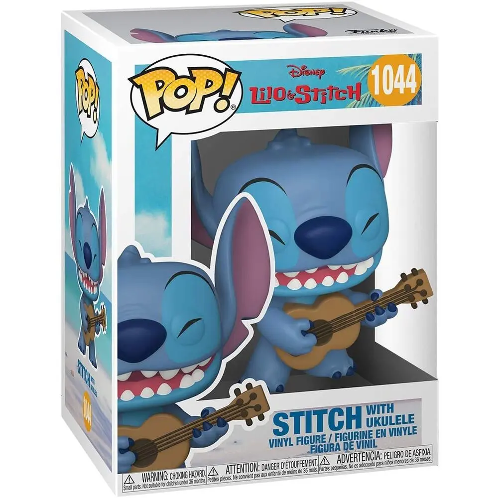 Lilo & Stitch POP! Disney vinylová figurka Stitch s ukulele 9 cm fotografii produktu