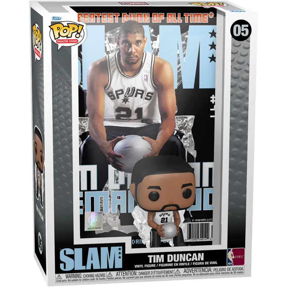 NBA Cover POP! Basketbalová vinylová figurka Tim Duncan (SLAM Magazin) 9 cm fotografii produktu