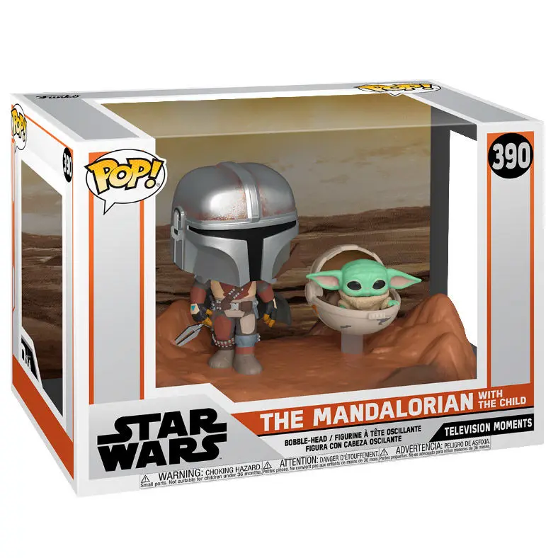 The Mandalorian POP Moment! Vinylové Figurky 2-Pack Mandalorian & Child 9 cm fotografii produktu