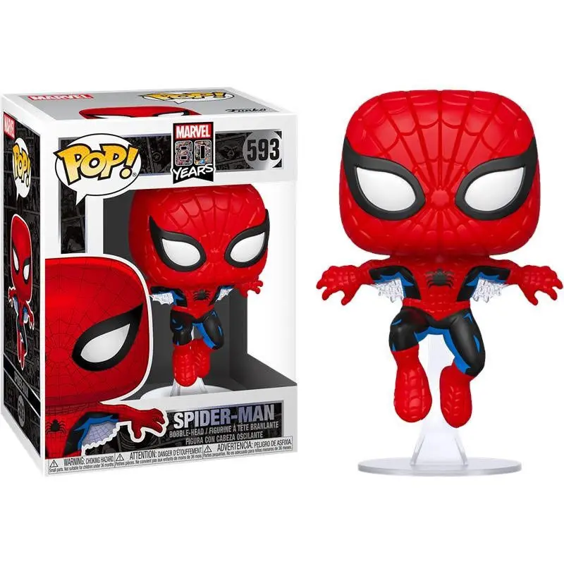 Marvel 80th POP! Marvel Vinylová Figurka Spider-Man (První Výskyt) 9 cm fotografii produktu