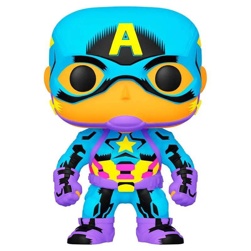 Marvel POP! Marvel Black Light vinylová figurka Captain America 9 cm fotografii produktu