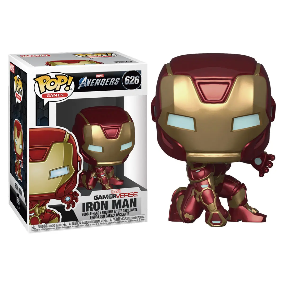 POP figurka Marvel Avengers Game Iron Man oblek Stark Tech fotografii produktu