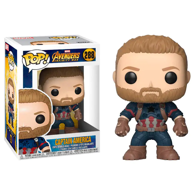 Avengers Infinity War POP! Movies Vinylová figurka Kapitán Amerika 9 cm fotografii produktu