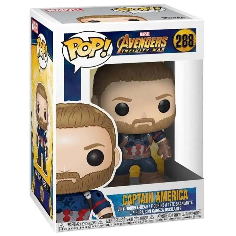 Avengers Infinity War POP! Movies Vinylová figurka Kapitán Amerika 9 cm fotografii produktu