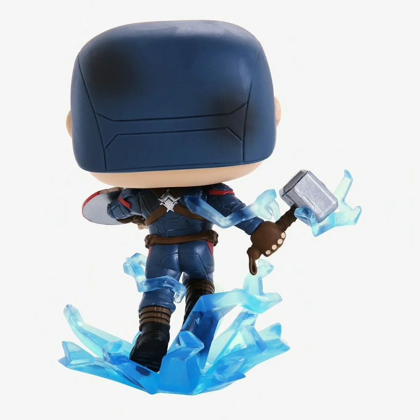 Avengers: Endgame POP! Movies vinylová figurka Kapitán Amerika s rozbitým štítem a Mjölnirem 9 cm fotografii produktu
