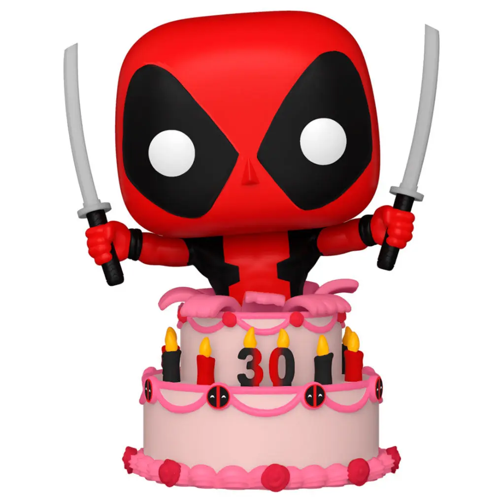 Marvel Deadpool 30. výročí POP! Vinylová figurka Deadpool v dortu 9 cm fotografii produktu