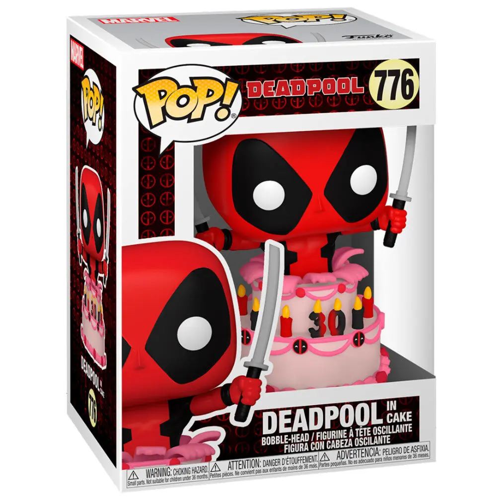 Marvel Deadpool 30. výročí POP! Vinylová figurka Deadpool v dortu 9 cm fotografii produktu